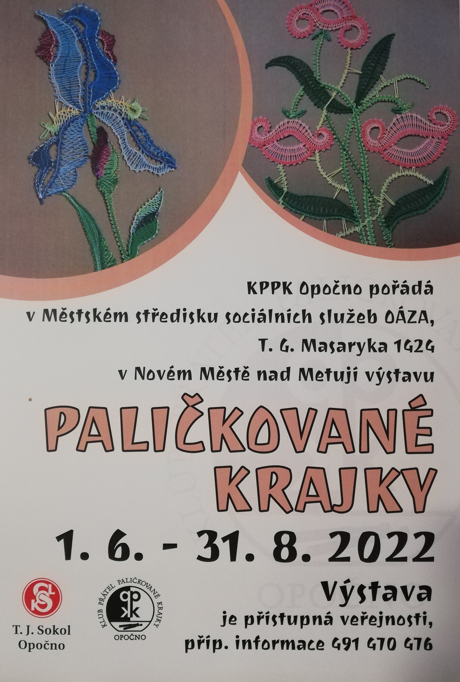 Výstava paličkované krajky v Oáze